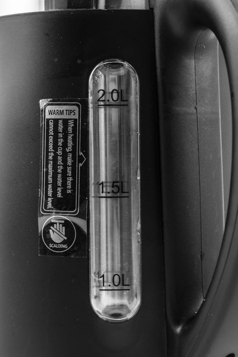 Bollitore Elettrico 1500W 2 Litri Kooper Warmy Nero