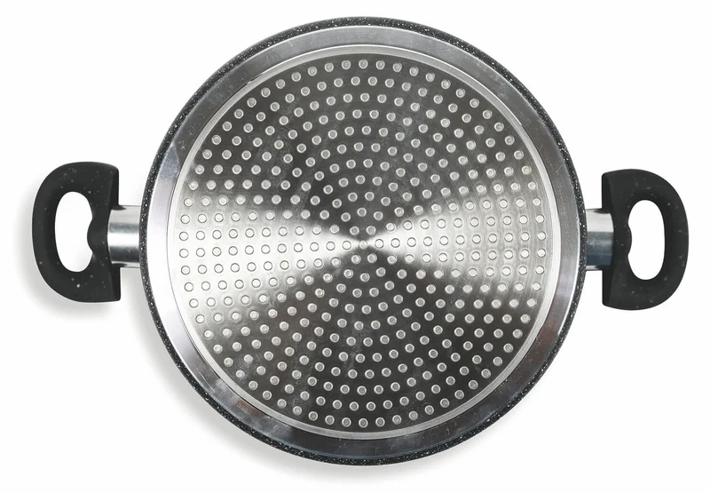 Batteria di Pentole 7 Pezzi in Alluminio Antiaderente Induzione Effetto Pietra Villa du0026#39;Este Home Tivoli Galaxy