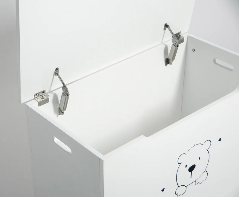 Cassapanca Baule Rettangolarein MDF 75x38x46,5 cm Fumer Winnie Bianca