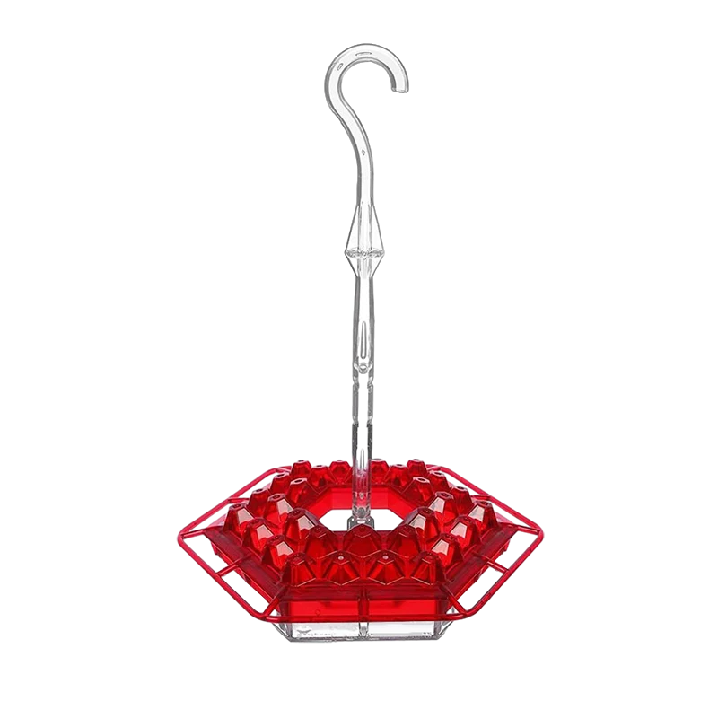 Hummingbird Feeder with Raised Diamond Ports and Multiple Feeding Stations