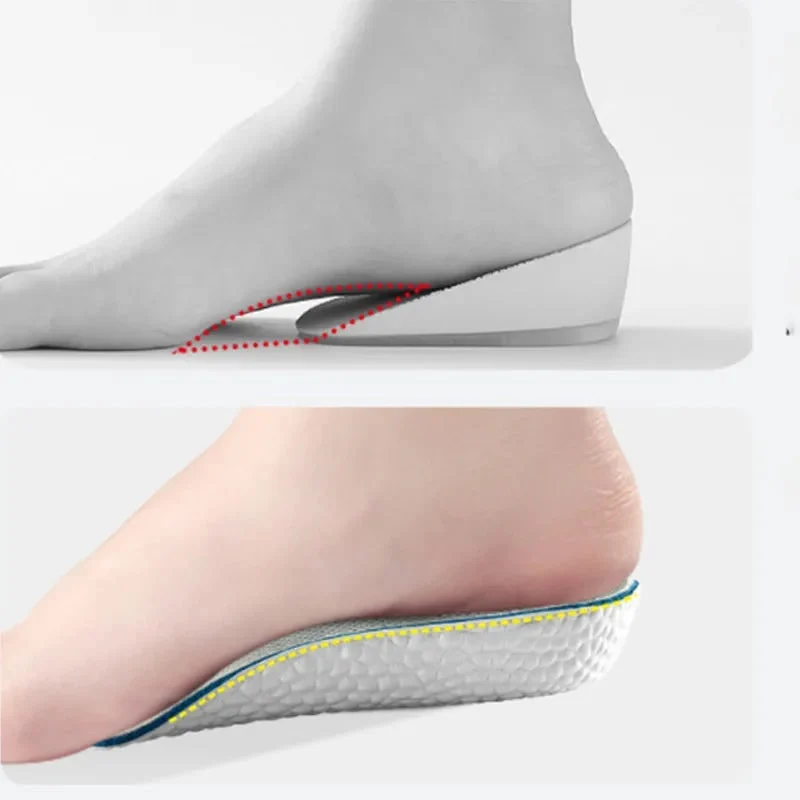 Custom Arch Support Insoles with Height Ergonomic Wedge and Deep Heel Cup for All-Day Comfort