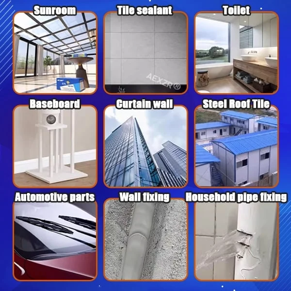 Silicone Sealant Waterproof Flexible Caulk for Windows Pipes and Joints