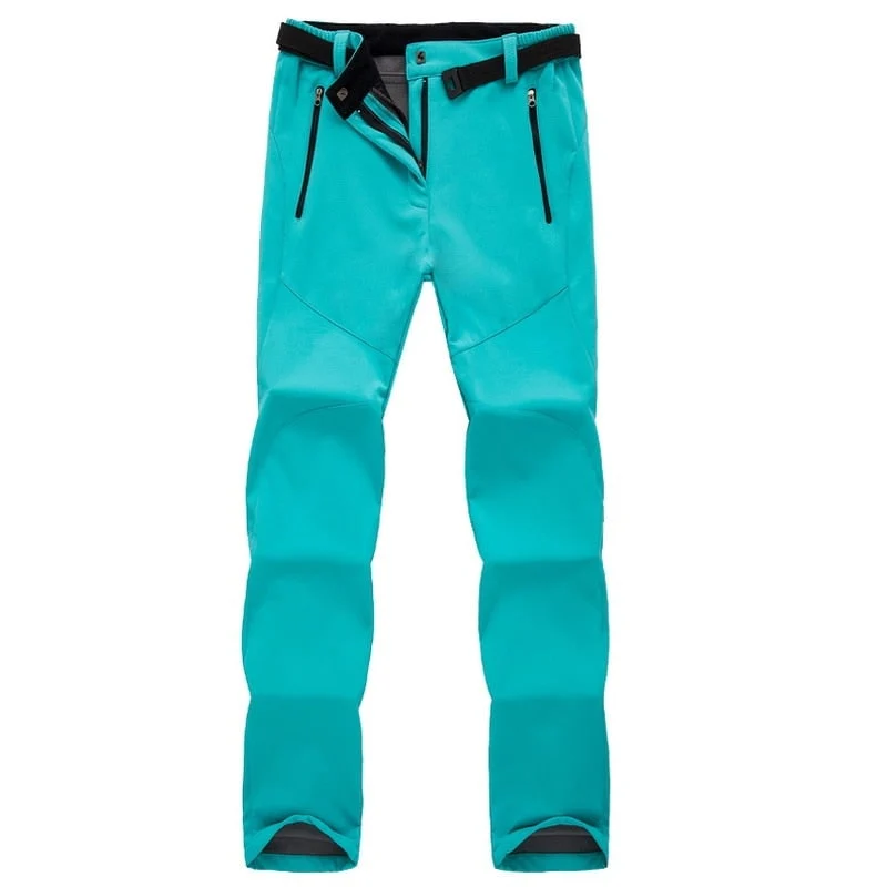 Women's Hiking Pants with Fleece Lining and Softshell for Trekking Climbing Outdoor Adventures
