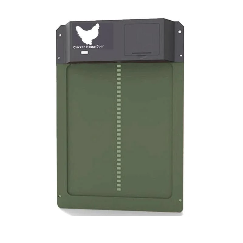 Automatic Chicken Coop Door with Light Sensor and Weatherproof Sliding Panel