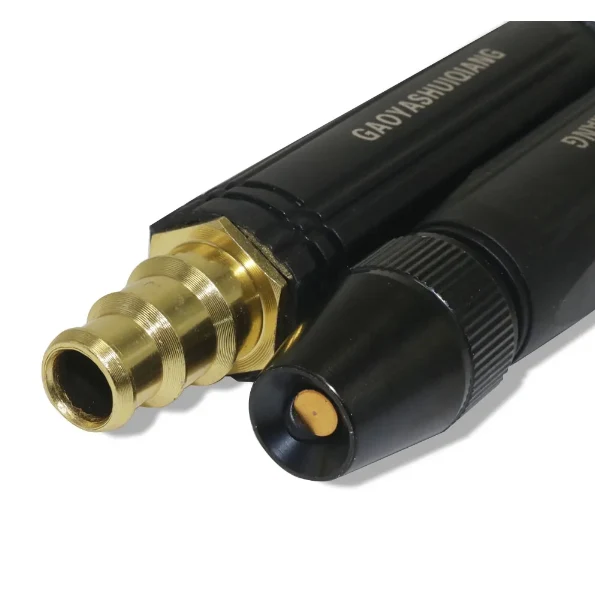 Garden Hose Nozzle with High Pressure Adjustable Spray Tip and Brass Quick-Connect