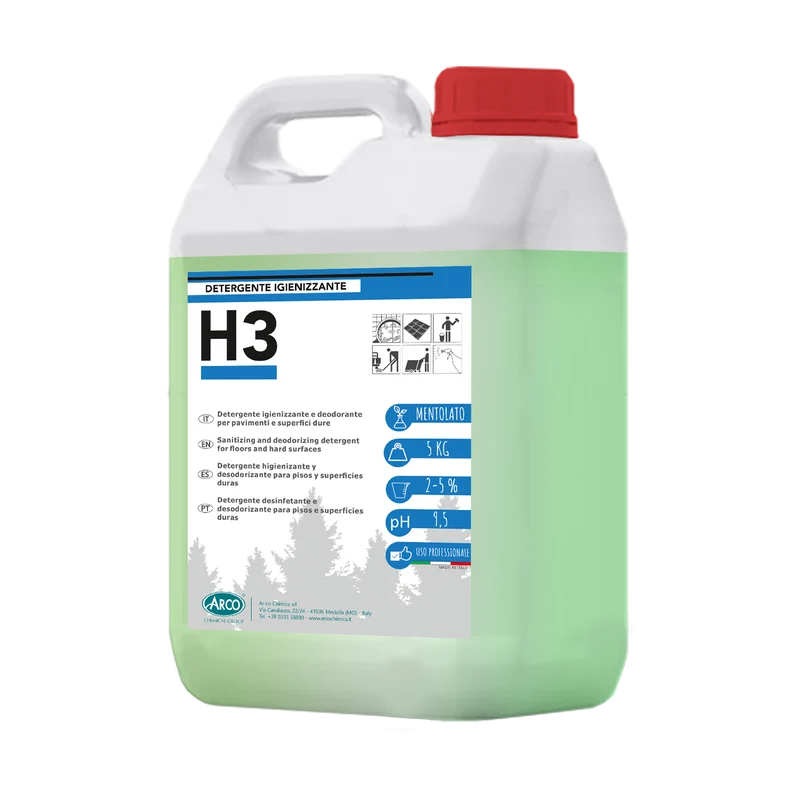 Igienizzante detergente deodorante profumato Arco Chimica H3 4x5 kg