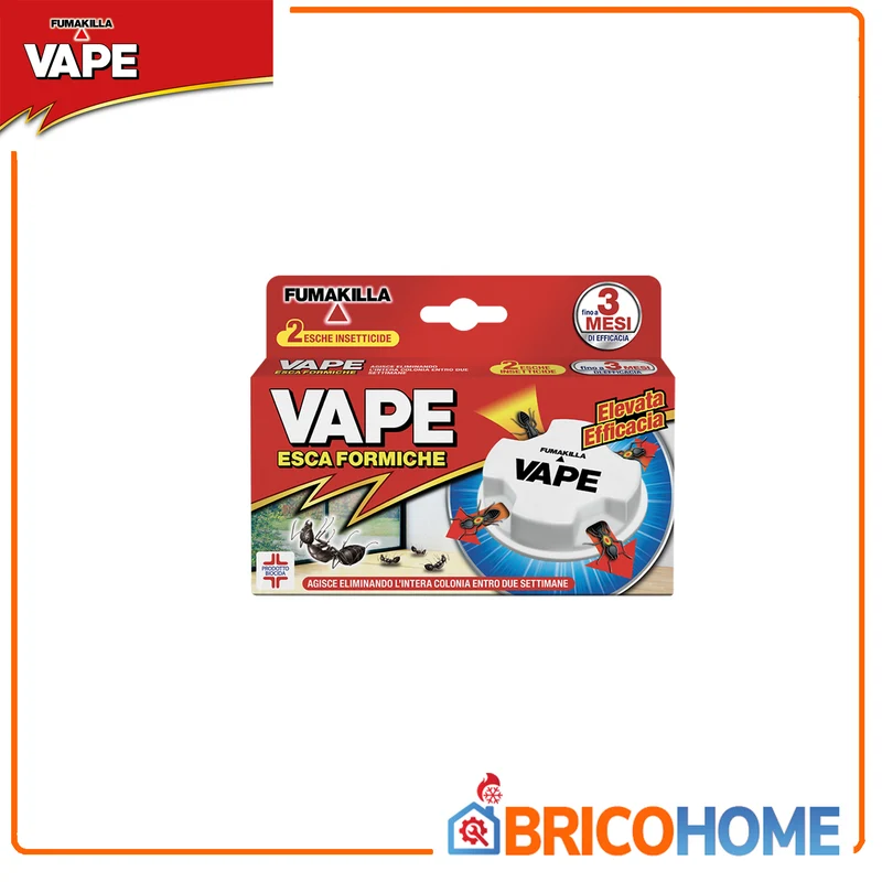 VAPE - Esca Gel per Formiche GA20166 | 2x2g | Imidacloprid | Effetto Domino sull'Intero Formicaio | Efficace fino a 3 Mesi