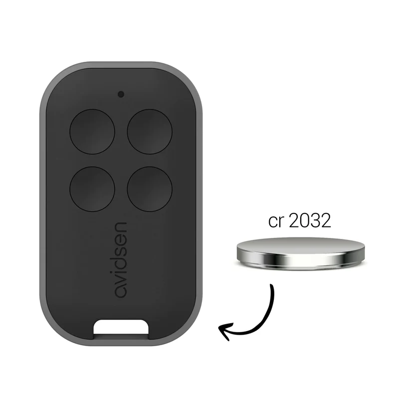 AVIDSEN - Telecomando 4 Tasti Rolling Code 114258 per Automazioni Cancelli e Garage | 433,92 MHz