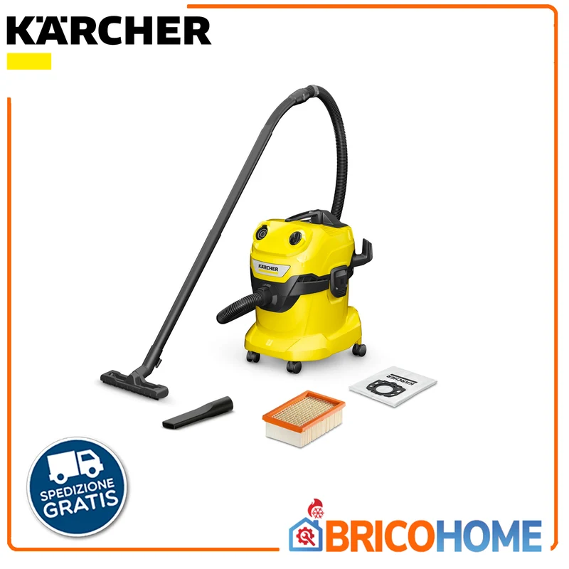 Aspirapolvere solidi e liquidi 1000W WD 4 V - Kärcher