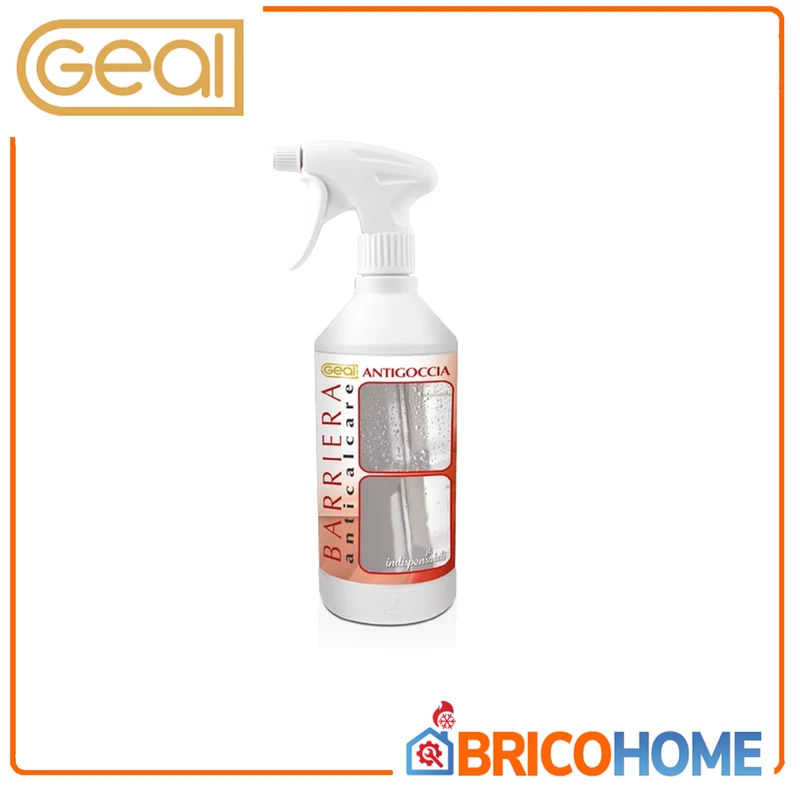 GEAL - Antigoccia 670711 | Barriera Idrorepellente Anticalcare per Vetri e Box Doccia | Flacone 750ml