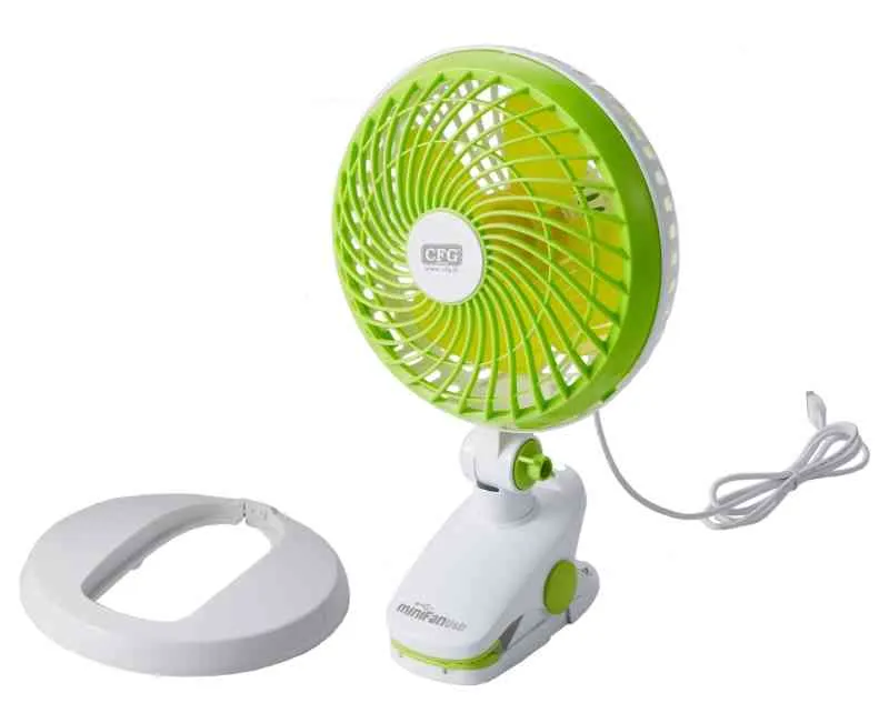Ventilatore portatile con clip e base - Mini Fan usb