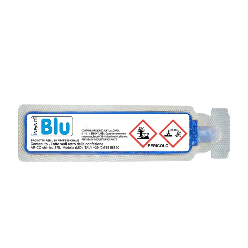 Igienizzante detergente deodorante in monodose superconcentrata Arco Chimica Infyniti Blu confezione 160 monodosi da 15 ml