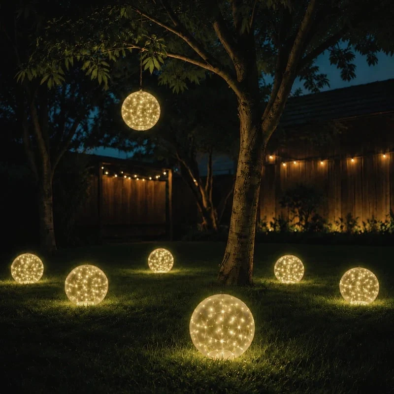 Swimming Pool Lights LED with Floating Solar Design and Inflatable Sphere