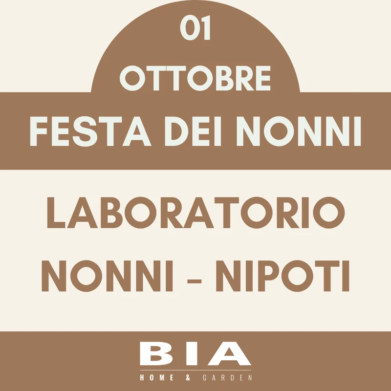 1 ottobre 2026 - Laboratorio nonni-nipoti