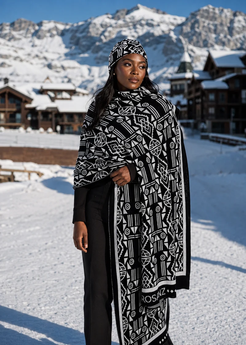 Nguni Print Knit Beanie