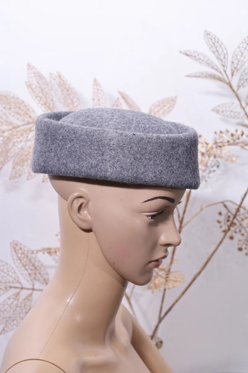 Grey Fabrosanz Pillbox Hats
