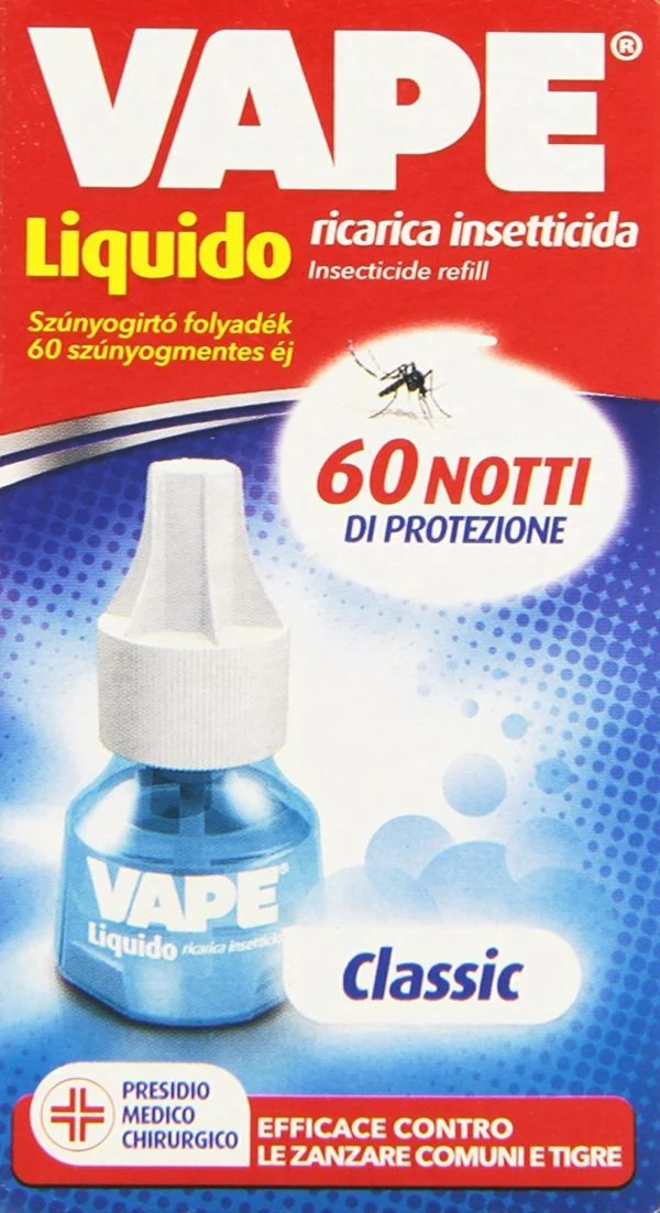 VAPE Ricarica Insetticida Anti Zanzara Liquido 60 Notti