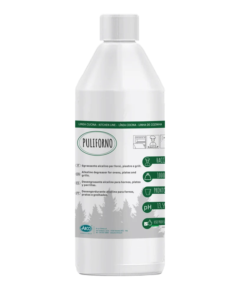 Detergente sgrassante per forni e piastre Arco Chimica Puliforno 4x5 kg DISPONIBILE IN 10 GIORNI LAVORATIVI