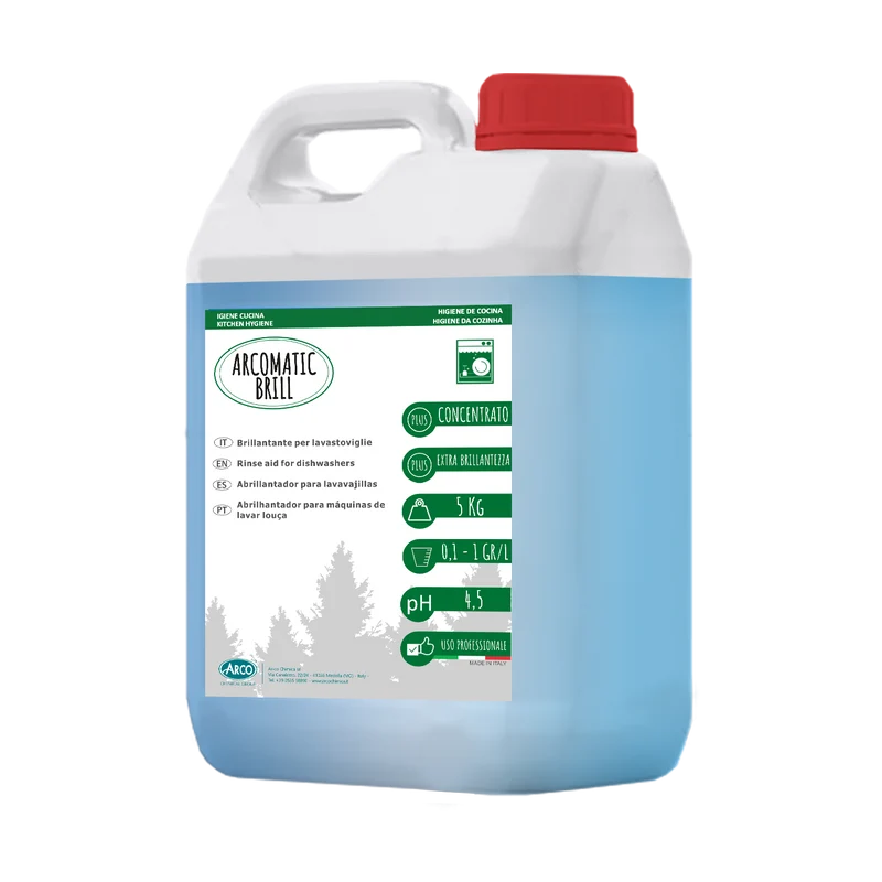 Brillantante liquido concentrato per lavastoviglie Arco Chimica Arco Matic Brill 20 kg DISPONIBILE IN 10 GIORNI LAVORATIVI