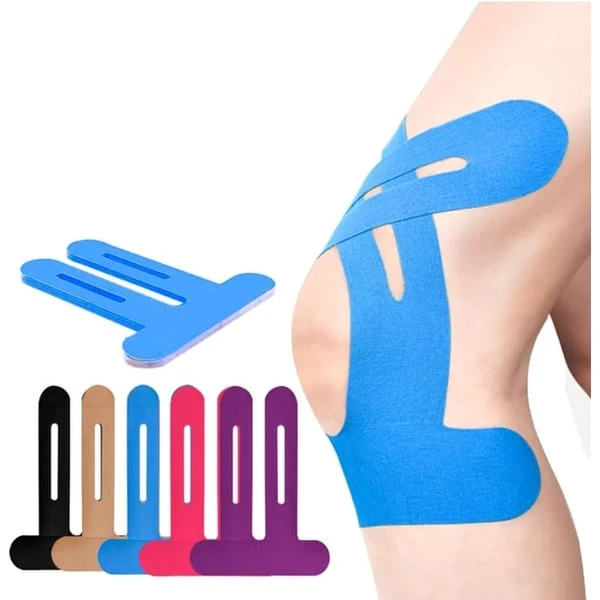 Kinesiology Tape Knee with Elastic Support for Pain Relief and Muscle Recovery