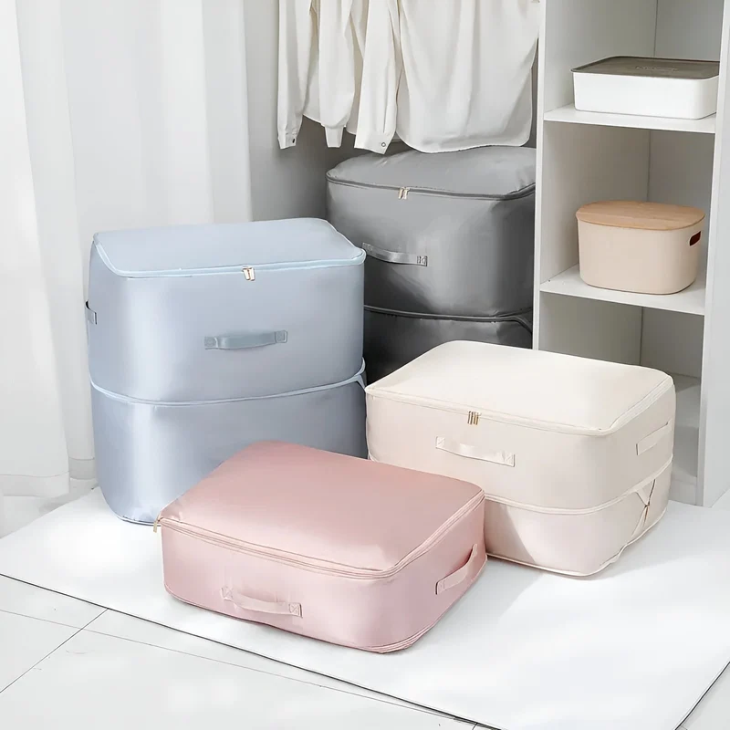 Vacuum Storage Bag with Space Saving Compression for Clothes and Bedding