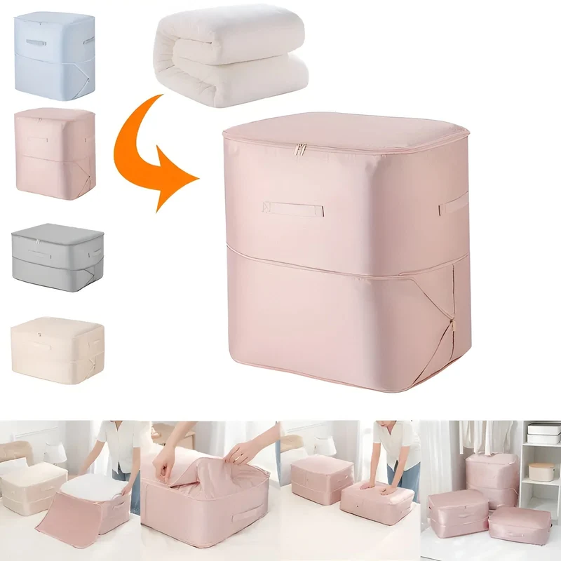 Vacuum Storage Bag with Space Saving Compression for Clothes and Bedding