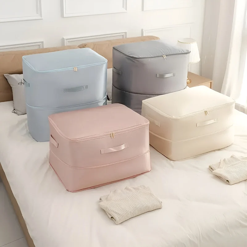 Vacuum Storage Bag with Space Saving Compression for Clothes and Bedding