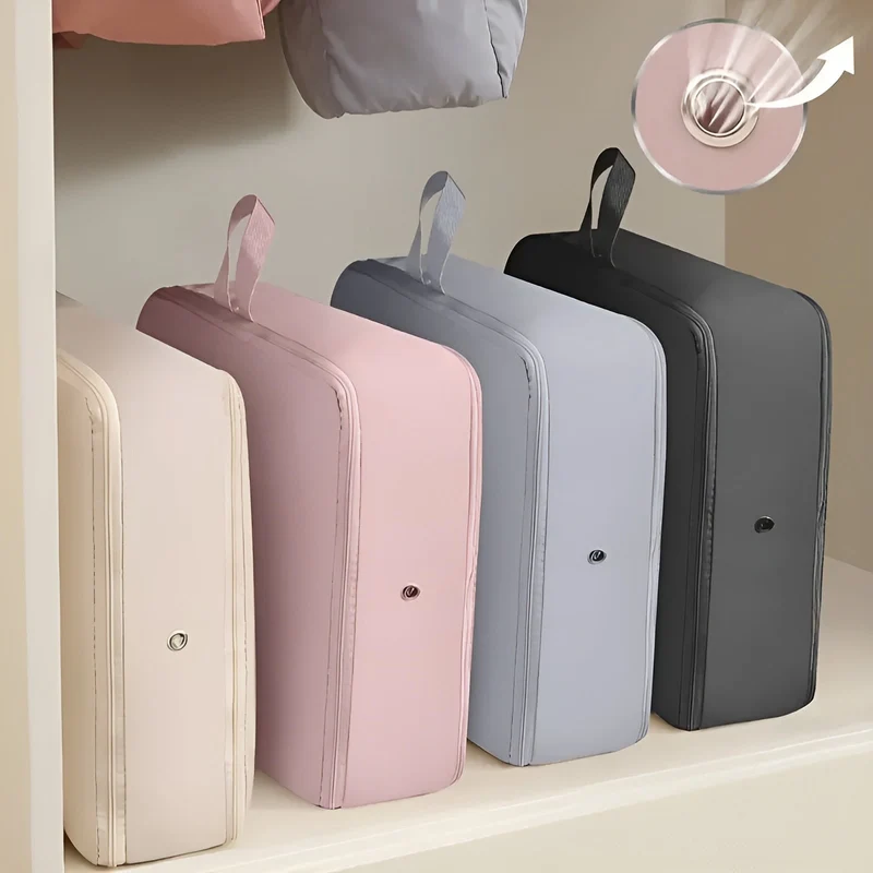 Vacuum Storage Bag with Space Saving Compression for Clothes and Bedding