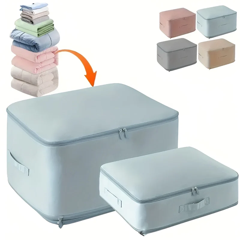 Vacuum Storage Bag with Space Saving Compression for Clothes and Bedding