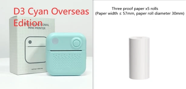 Portable Thermal Label Printer with Bluetooth Wireless Connectivity