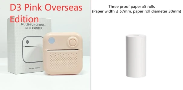 Portable Thermal Label Printer with Bluetooth Wireless Connectivity