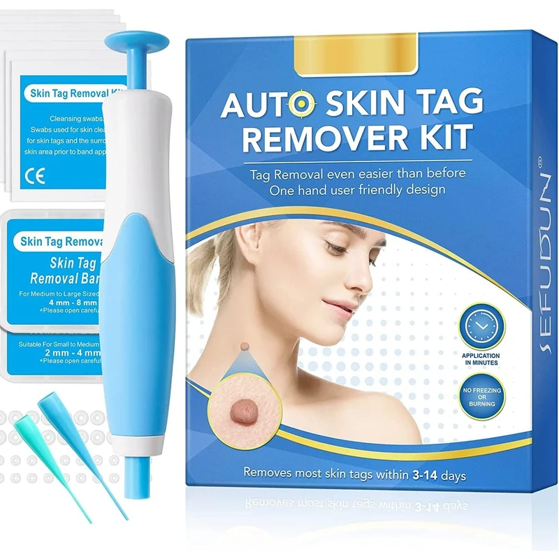 Skin Tag Removal Home Remover Kit with Band Applicator Tool for Armpit