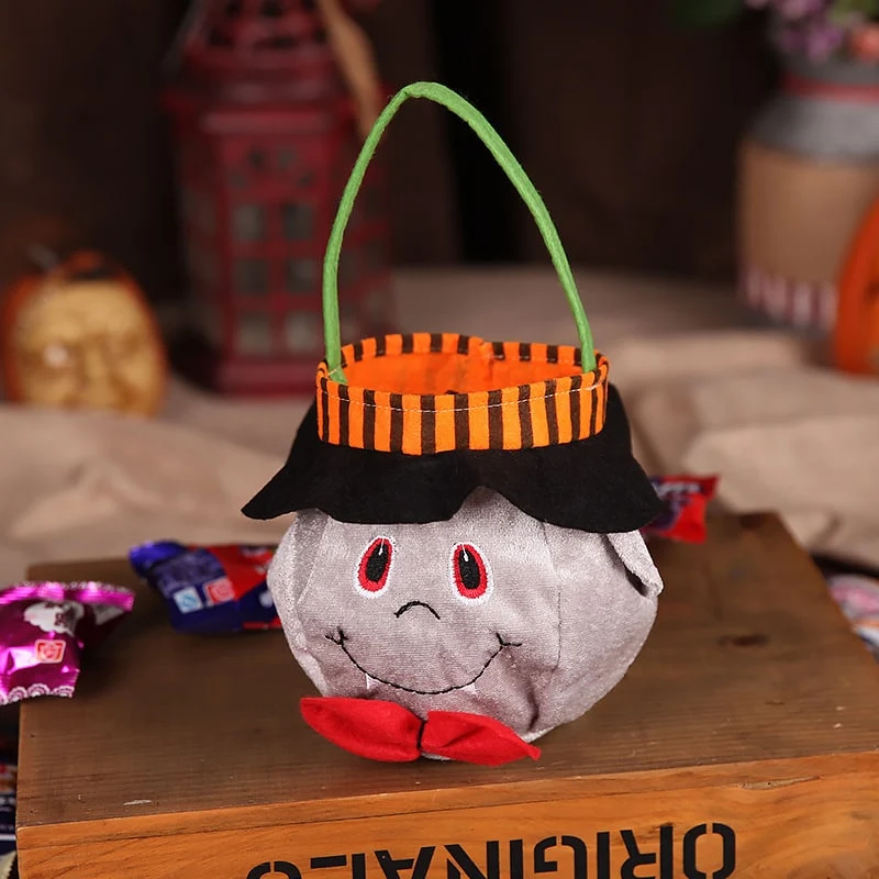 Halloween Candy Bag with Velvet Portable Handbag Design for Kids' Trick or Treat