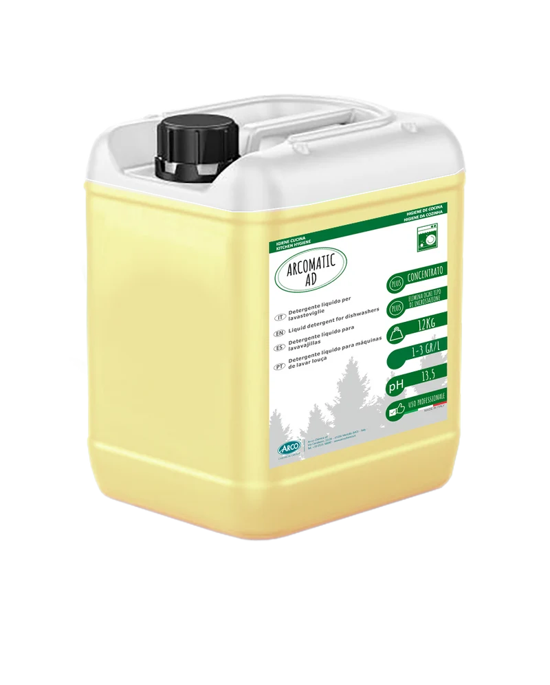 Detergente liquido concentrato per lavastoviglie Arco Chimica Arco Matic AD 12 kg DISPONIBILE IN 10 GIORNI LAVORATIVI