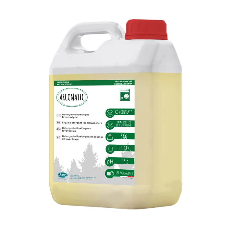 Detergente liquido concentrato per lavastoviglie Arco Chimica Arco Matic 5 kg DISPONIBILE IN 10 GIORNI LAVORATIVI