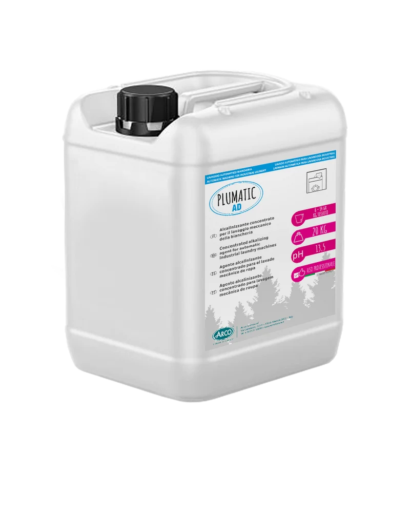 Alcalinizzante per lavanderie industriali Arco Chimica Plumatic AD 20 kg DISPONIBILE IN 10 GIORNI LAVORATIVI