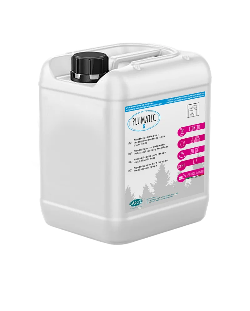 Neutralizzante per lavanderie industriali Arco Chimica Plumatic 5 20 kg DISPONIBILE IN 10 GIORNI LAVORATIVI
