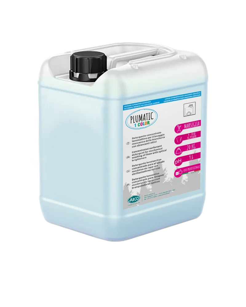 Detergente per capi colorati per lavanderie industriali Arco Chimica Plumatic 1 Color 20 kg DISPONIBILE IN 10 GIORNI LAVORATIVI