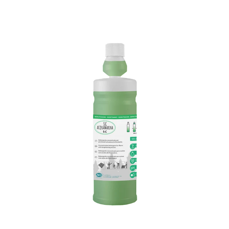 Detergente brillantante profumato concentrato per pavimenti Arco Chimica Sic Acqua Marina 5-C 1 litro DISPONIBILE IN 10 GIORNI LAVORATIVI