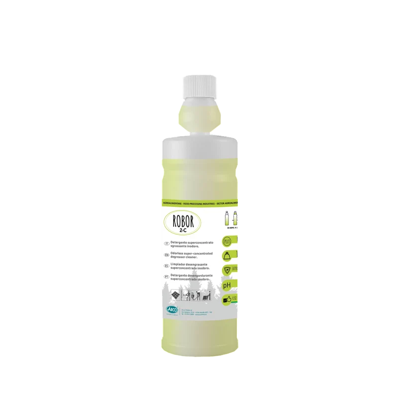 Detergente supersgrassante inodore concentrato Arco Chimica Robor 2-C 6x1 litro DISPONIBILE IN 10 GIORNI LAVORATIVI