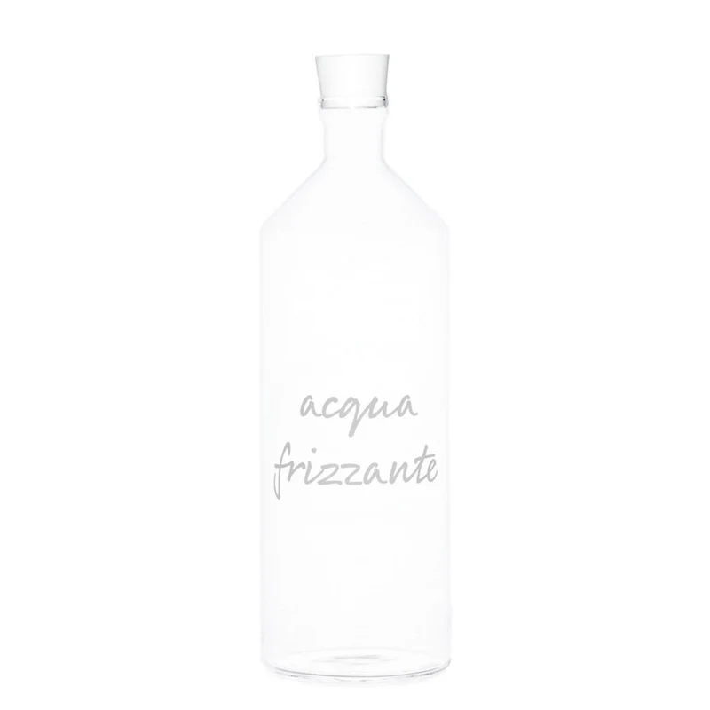 Simple Day - Bottiglia in vetro 1,4 L con decoro