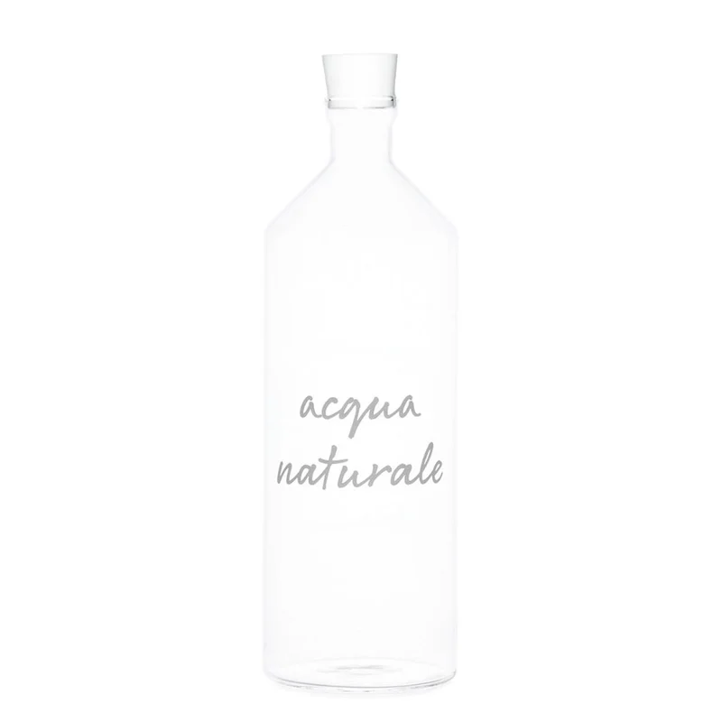 Simple Day - Bottiglia in vetro 1,4 L con decoro