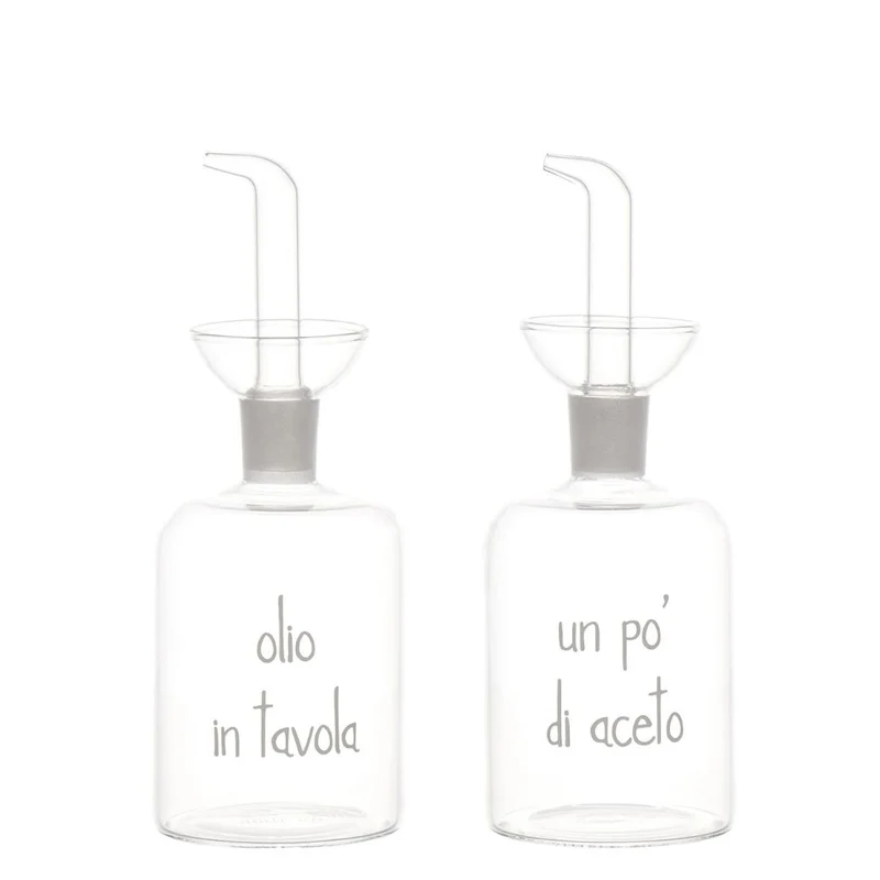 Simple Day - Set 2 bottiglie olio e aceto 250 ml