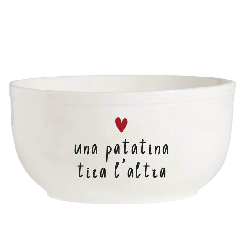 Simple Day - Insalatiera in grès Ø20 cm con decoro