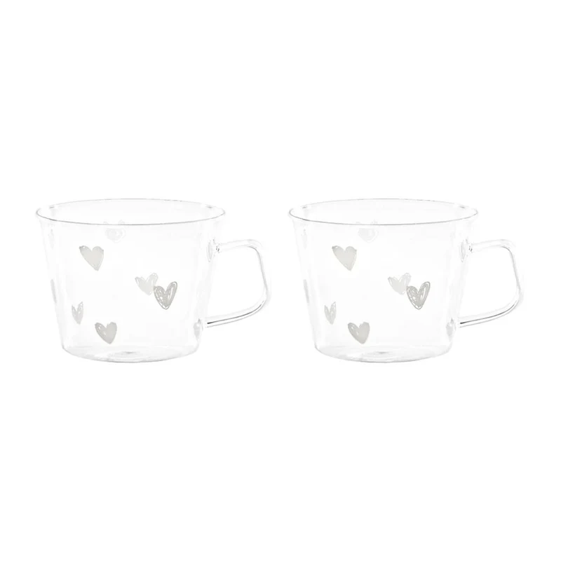 Simple Day – Set 2 tazze colazione 480 ml con scritte