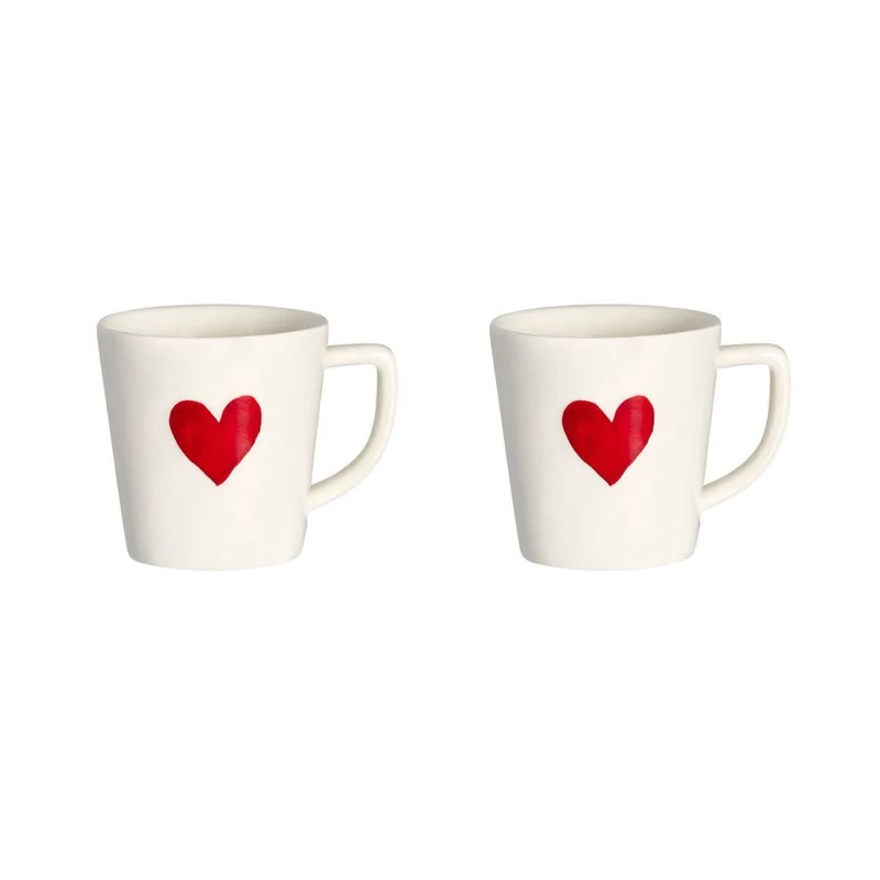 Simple Day – Set 2 tazzine espresso 100 ml con decori