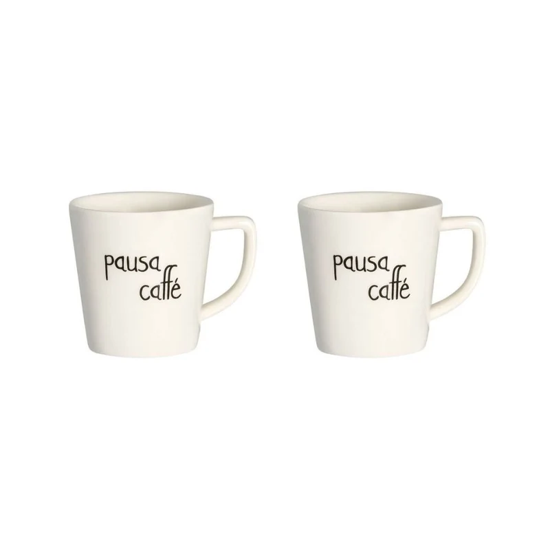 Simple Day – Set 2 tazzine espresso 100 ml con decori
