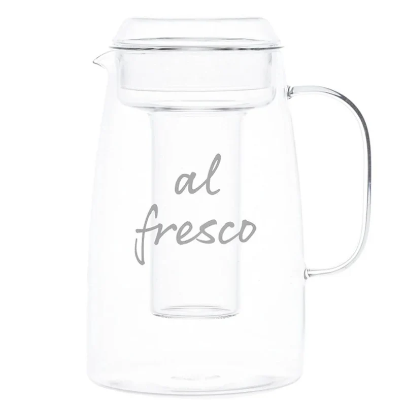 Simple Day - Caraffa con portaghiaccio e scritta Al fresco