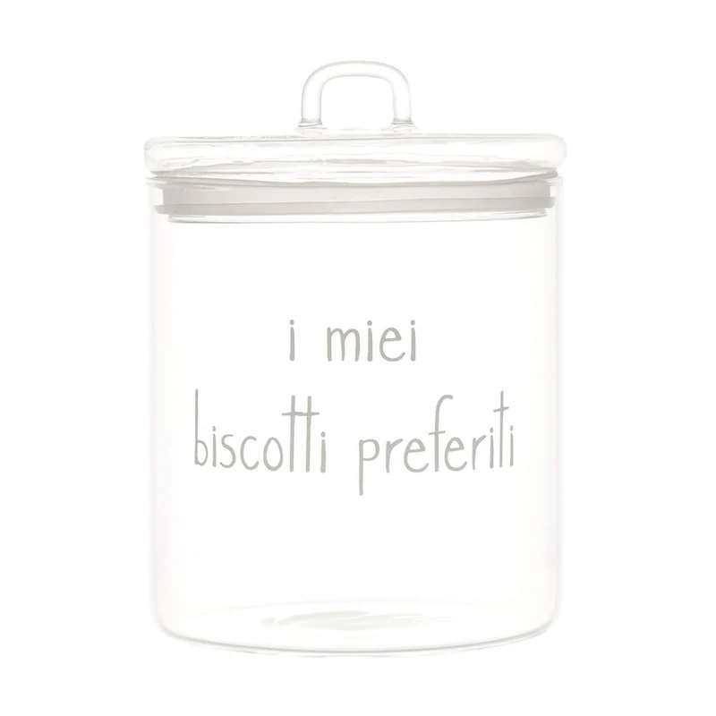Simple Day - Barattolo in vetro D 15 cm con scritta