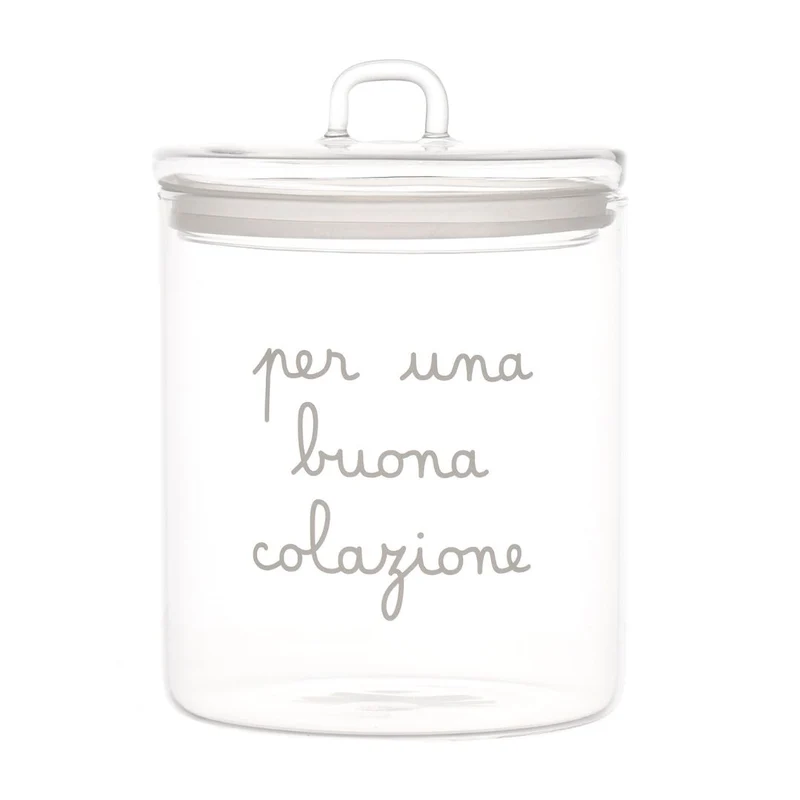 Simple Day - Barattolo in vetro D 15 cm con scritta